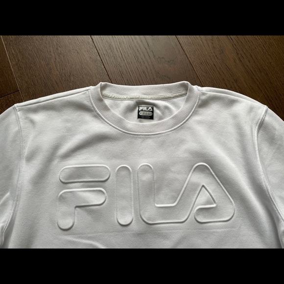 Fila Crewneck Sweater White Size S - Picture 2 of 4